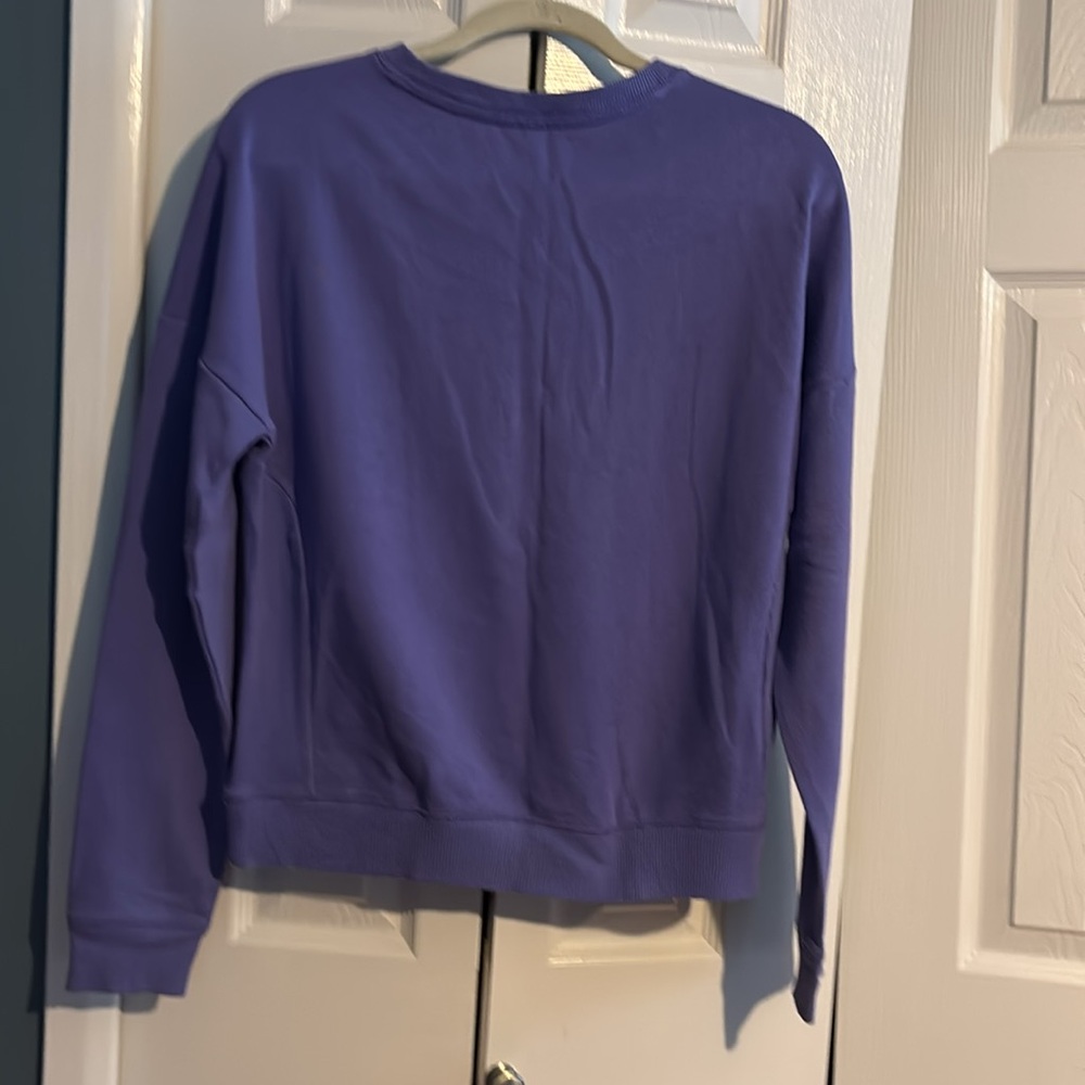 PINK Victoria's Secret long sleeve crew neck sweatshirt in purple size XS - Picture 7 of 7